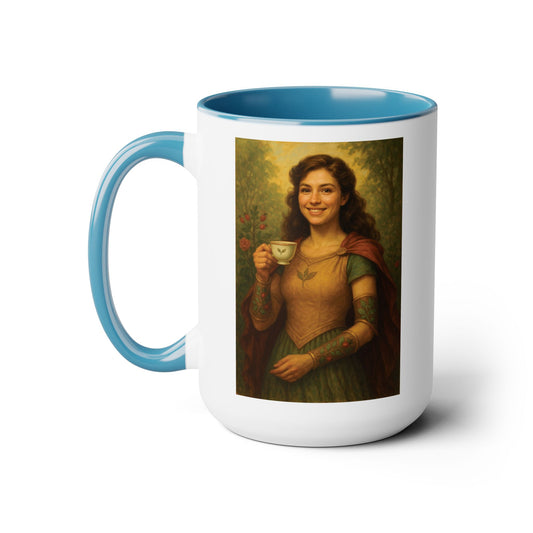 SuperNORA by pregnanTEA - Personified Mug (15oz Two-Tone)