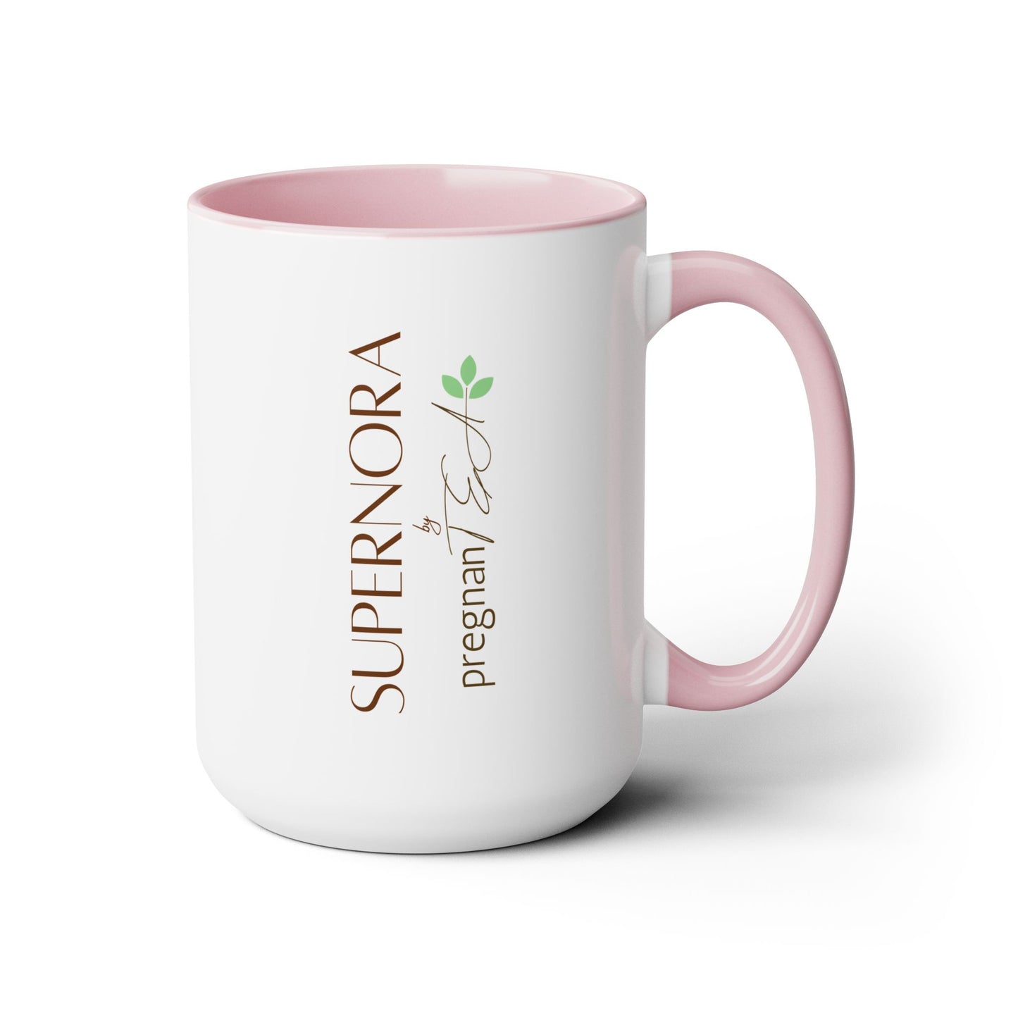 SuperNORA by pregnanTEA - Personified Mug (15oz Two-Tone)