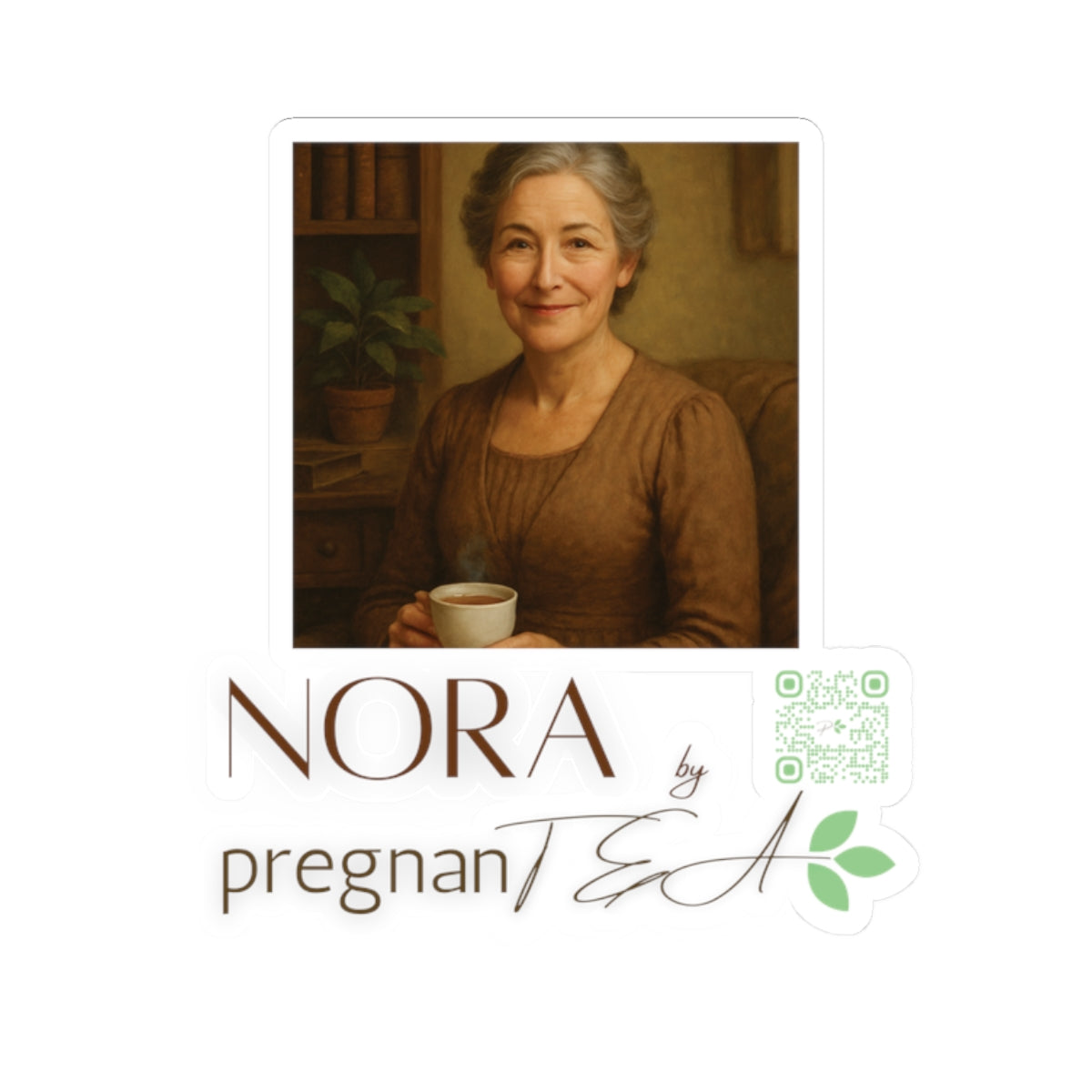 NORA by pregnanTEA - Kiss-Cut Sticker