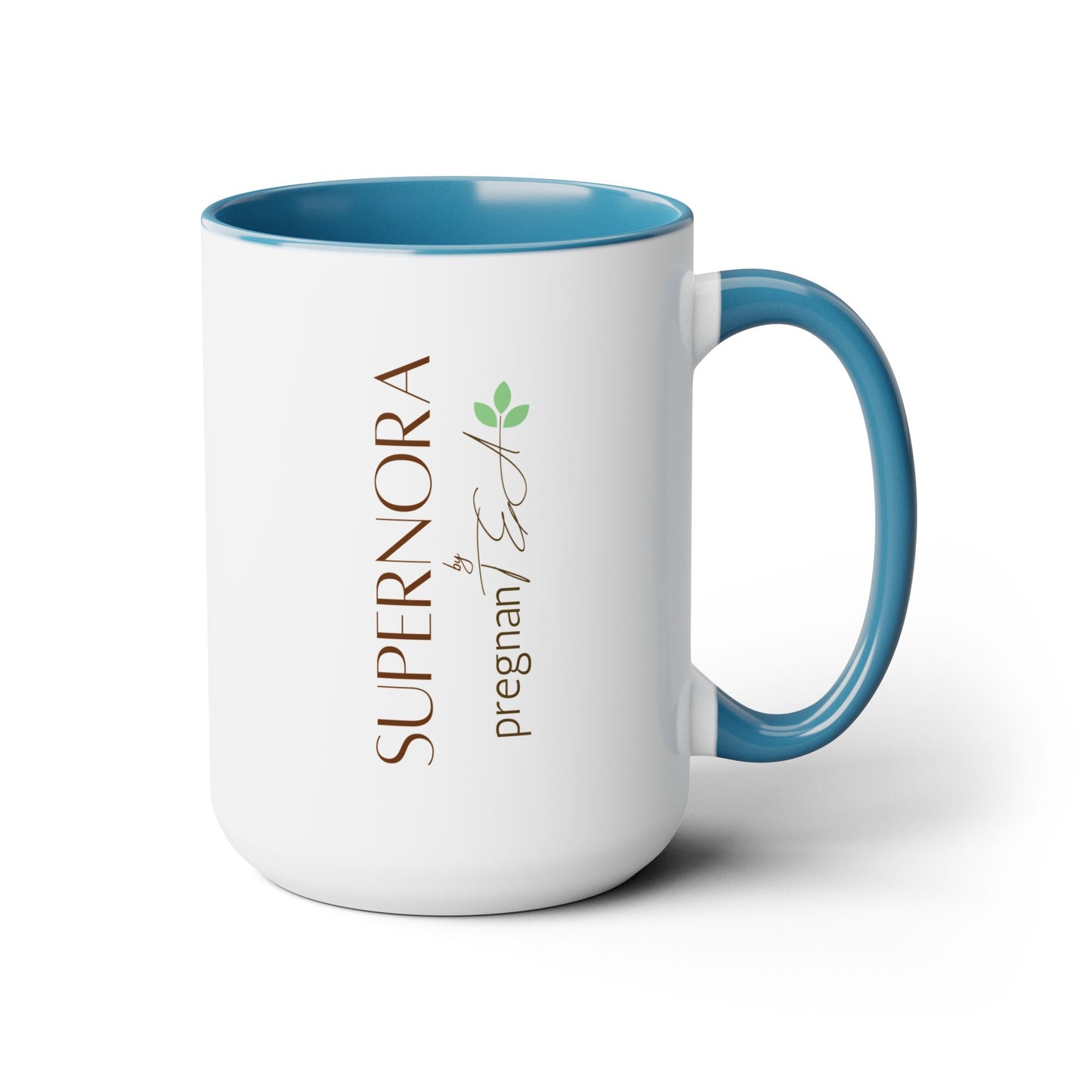 SuperNORA by pregnanTEA - Personified Mug (15oz Two-Tone)
